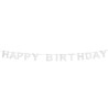Girlanda Happy birthday stříbrná